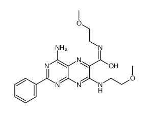 4-Amino-N-(2-methoxyethyl)-7-[(2-methoxyethyl)amino]-2-phenyl-6-pteridinecarboxamide Structure