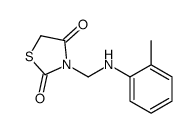 3-[(2-methylanilino)methyl]-1,3-thiazolidine-2,4-dione结构式