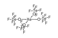 tetrakis((pentafluoro-l6-tellanyl)oxy)xenon结构式