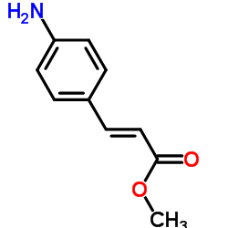 (E)-3-(4-氨基苯基)-2-丙烯酸甲酯结构式