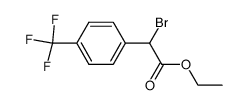 ethyl α-bromo-(4-trifluoromethylphenyl)acetate结构式