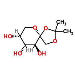 1,2-O-异亚丙基-beta-D-吡喃果糖结构式