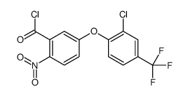 5-[2-chloro-4-(trifluoromethyl)phenoxy]-2-nitrobenzoyl chloride结构式