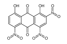 1,8-dihydroxy-2,4,5-trinitroanthraquinone结构式