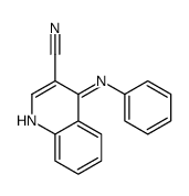 4-苯基氨基-3-喹啉甲腈结构式