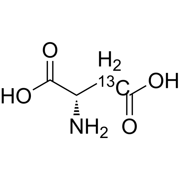 L-Aspartic acid-C13-1 Structure
