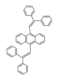 9,10-双(2,2-二苯乙烯基)蒽结构式