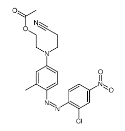 N-[(2-乙酰氧)乙基][4-[(2-氯-4-硝基苯基)偶氮]-N-甲基苯基]氨基]丙腈结构式