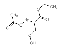 acetyloxy-(1-ethoxy-3-methoxy-1-oxopropan-2-yl)mercury Structure