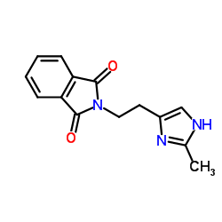 2-(2-(2-甲基-1H-咪唑-5-基)乙基)异吲哚-1,3-二酮结构式