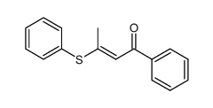 1-phenyl-3-(phenylthio)but-2-en-1-one Structure