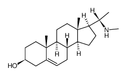 (20S)-20-Methylaminopregn-5-en-3β-ol结构式