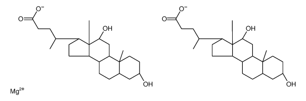 magnesium bis[(3alpha,5beta,12alpha)-3,12-dihydroxycholan-24-oate]结构式