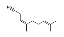 (Z)-4,8-dimethylnona-3,7-dienenitrile Structure