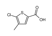 5-氯-4-甲基噻吩-2-羧酸结构式