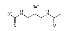 sodium N-(3-acetamidopropyl)dithiocarbamate Structure