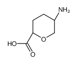 2H-Pyran-2-carboxylicacid,5-aminotetrahydro-,cis-(9CI) Structure