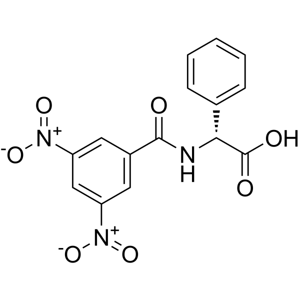 (2R)-Amino(3,5-dinitrophenyl)acetic acid structure