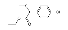 ethyl α-methylthio-(p-chlorophenyl)acetate结构式