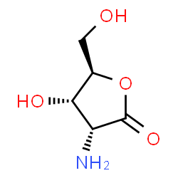 D-Ribonic acid, 2-amino-2-deoxy-, gamma-lactone (9CI)结构式