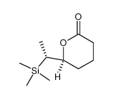 (S)-6-((R)-1-(trimethylsilyl)ethyl)tetrahydro-2H-pyran-2-one结构式