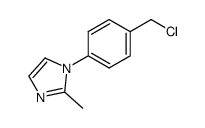 1-(4-Chloromethylphenyl)-2-methyl-1H-imidazole结构式