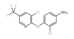 3-氯-4-[3-氯-5-(三氟甲基)-2-吡啶基]氧苯胺结构式