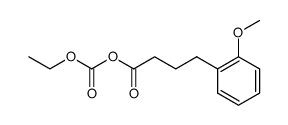 (ethyl carbonic) 4-(2-methoxyphenyl)butanoic anhydride Structure