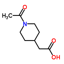N-乙酰基哌啶-4-乙酸结构式