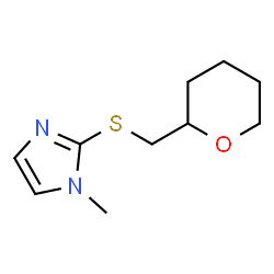 1H-Imidazole,1-methyl-2-[[(tetrahydro-2H-pyran-2-yl)methyl]thio]-(9CI)结构式