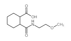 2-{[(2-甲氧基乙基)氨基]-羰基}环己烷羧酸结构式