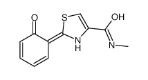 N-methyl-2-(6-oxocyclohexa-2,4-dien-1-ylidene)-3H-1,3-thiazole-4-carboxamide Structure
