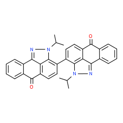 2,2'-diisopropyl[3,3'-bianthra[1,9-cd]pyrazole]-6,6'(2H,2'H)-dione Structure