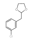 1-CHLORO-3-(1,3-DIOXOLAN-2-YLMETHYL)BENZENE结构式