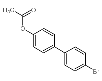 4-乙酰氧基-4'-溴代联苯结构式