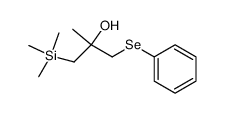 2-methyl-1-(phenylselanyl)-3-(trimethylsilyl)propan-2-ol结构式