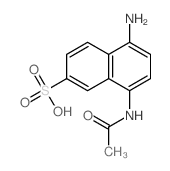 2-Naphthalenesulfonicacid, 8-(acetylamino)-5-amino-结构式