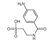 2-[(4-氨基苯甲酰)氨基]乙磺酸结构式