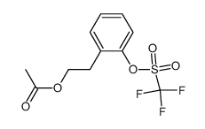2-(((trifluoromethyl)sulfonyl)oxy)phenethyl acetate Structure