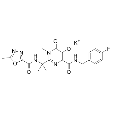 Raltegravir (potassium salt) Structure