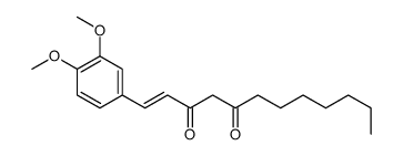 1-(3,4-dimethoxyphenyl)dodec-1-ene-3,5-dione Structure