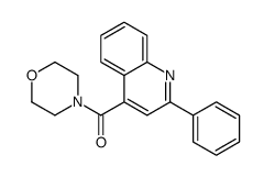 morpholin-4-yl-(2-phenylquinolin-4-yl)methanone结构式