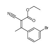 2-BUTENOIC ACID, 3-(3-BROMOPHENYL)-2-CYANO-, ETHYL ESTER结构式