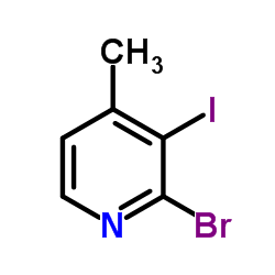 2-溴-3-碘-4-甲基吡啶结构式