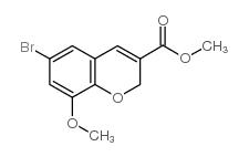 6-溴-8-甲氧基-2H-色烯-3-羧酸甲酯结构式