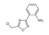 2-(5-Chloromethyl-[1,2,4]oxadiazol-3-yl)aniline Structure