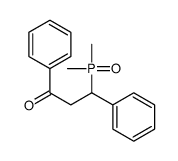 3-dimethylphosphoryl-1,3-diphenylpropan-1-one结构式