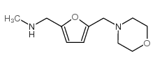 N-甲基-([5-(吗啉甲基)-2-呋喃基]甲基)胺结构式