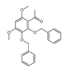 1-[4,6-dimethoxy-2,3-bis(phenylmethoxy)phenyl]ethanone结构式