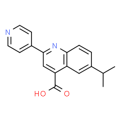 6-Isopropyl-2-pyridin-4-ylquinoline-4-carboxylic acid结构式